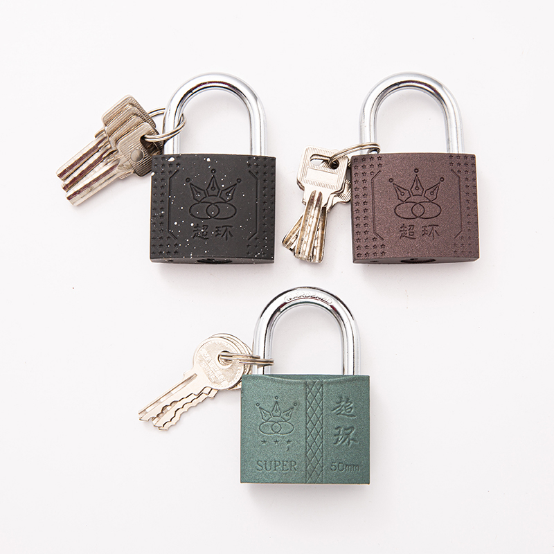 Color Powder-Coated Lock